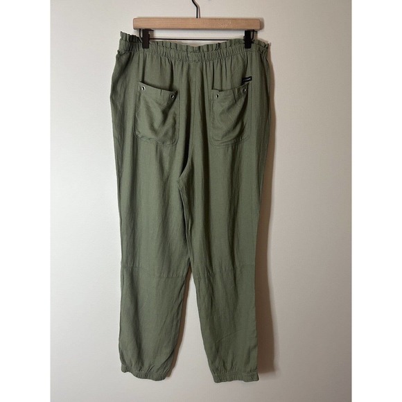 Social Standard by Sanctuary Green Linen Blend Solstice Jogger Pant Women's XL - Picture 5 of 7